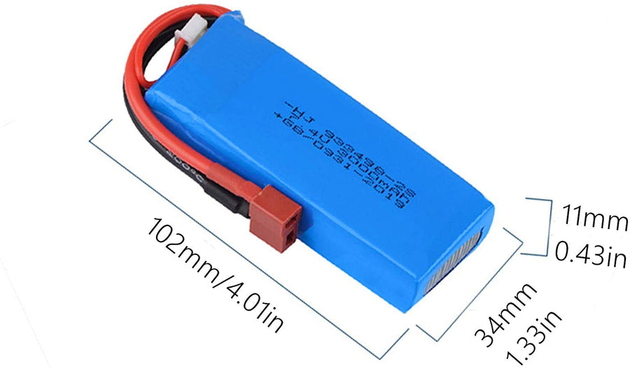 Batería LiPo 2s 7,4V 3000 mAh Recargable - KATZER