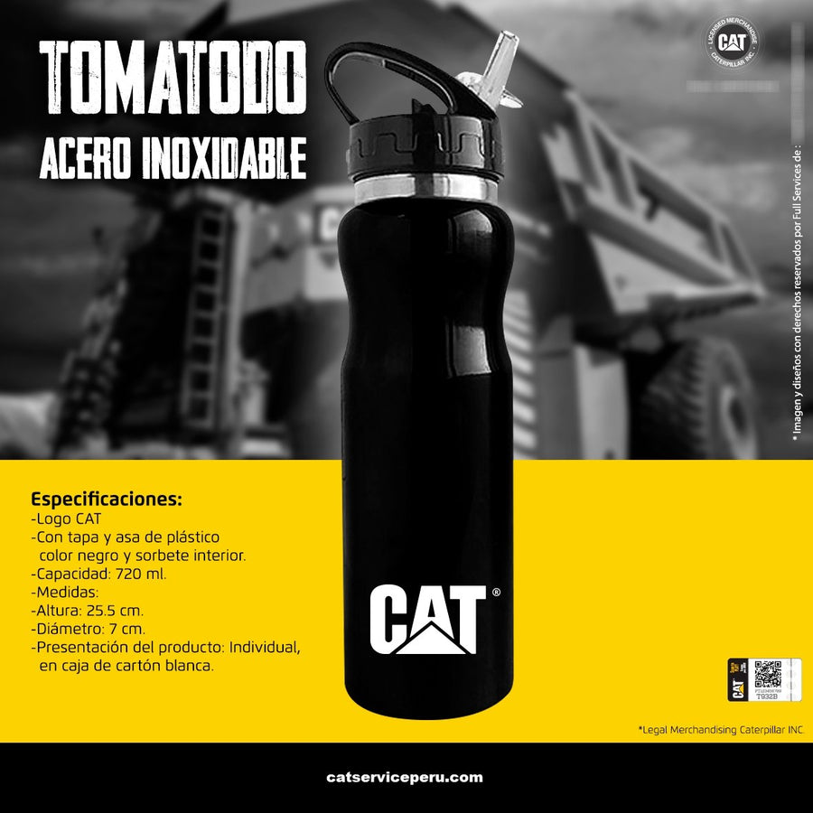 CSPCAT42 Tomatodo Cat Acero Inoxidable Negro - KATZER