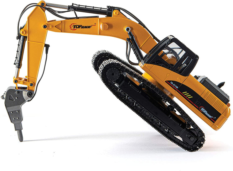 Excavadora de Orugas Metálica TR-211M Funcional Escala 1:14 Control Remoto de 23 Canales - KATZER