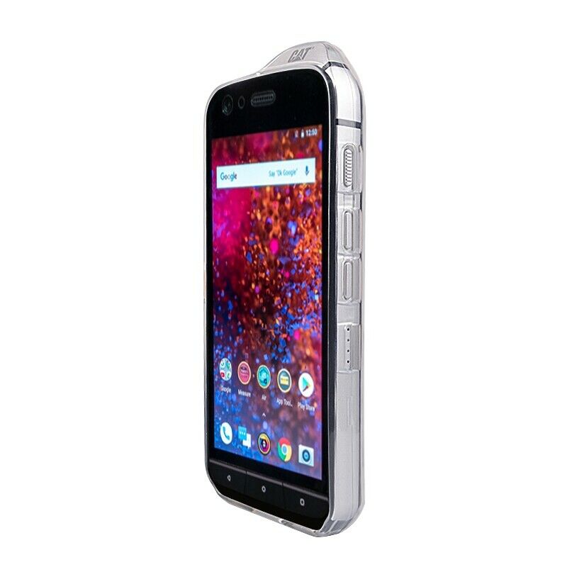 Funda Protectora De Silicona TPU Case Roxx Para Teléfono Cat S61 Blanco-Transparente - KATZER