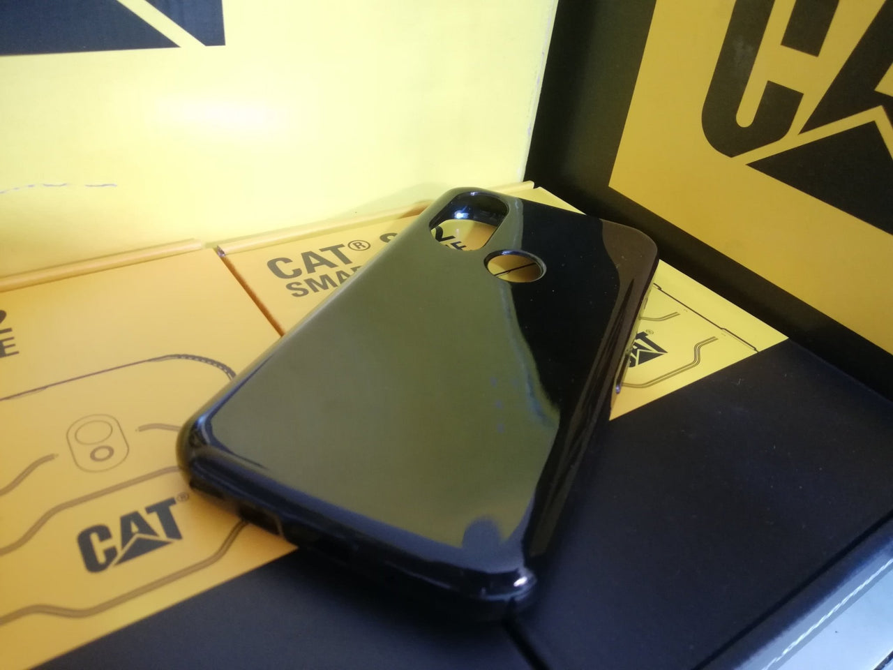 Funda Protectora De Silicona TPU Ytaland Para Teléfono Cat S62 Pro Negro-Brillante - KATZER