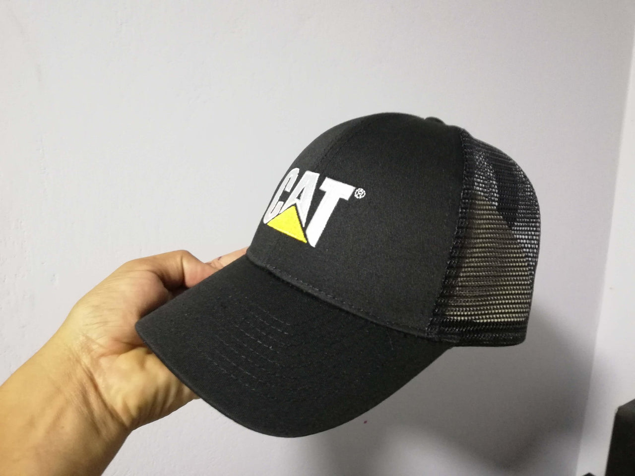 Gorra Cat Twill Mesh Black Cap - KATZER