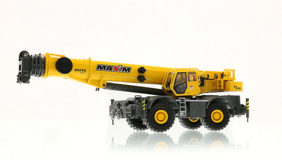 Grúa Hidráulica Móvil Grove GRT8100 Maxim Escala 1:50 - KATZER