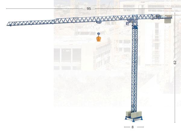 Grúa Torre 21 LC 290 Comansa Escala 1:87 (Modelo Descontinuado) - KATZER