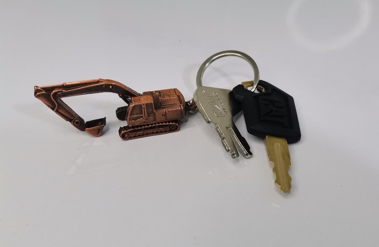 Kit de Llaveros tipo Excavadora de Oruga ( Llave Máster + Llave de Arranque ) - KATZER