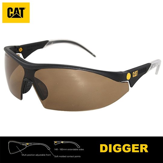 Lentes de Seguridad Cat Digger 103 Protección UV Marrón - KATZER