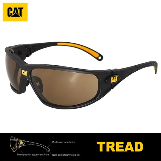 Lentes de Seguridad Cat Tread 103 Protección UV Marrón - KATZER