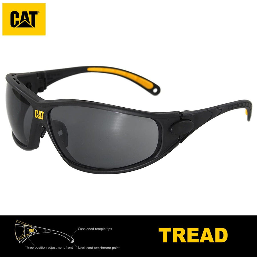 Lentes de Seguridad Cat Tread 104 Protección UV Negro - KATZER