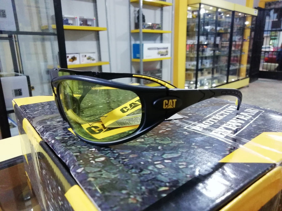 Lentes de Seguridad Cat Tread 112 Protección UV Amarillo - KATZER