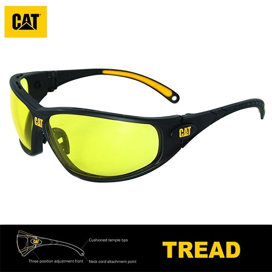 Lentes de Seguridad Cat Tread 112 Protección UV Amarillo - KATZER