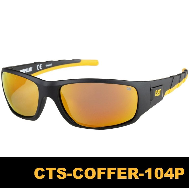 Lentes De Sol Cat CTS Coffer 104P Lunas Amarillo Polarizadas - KATZER