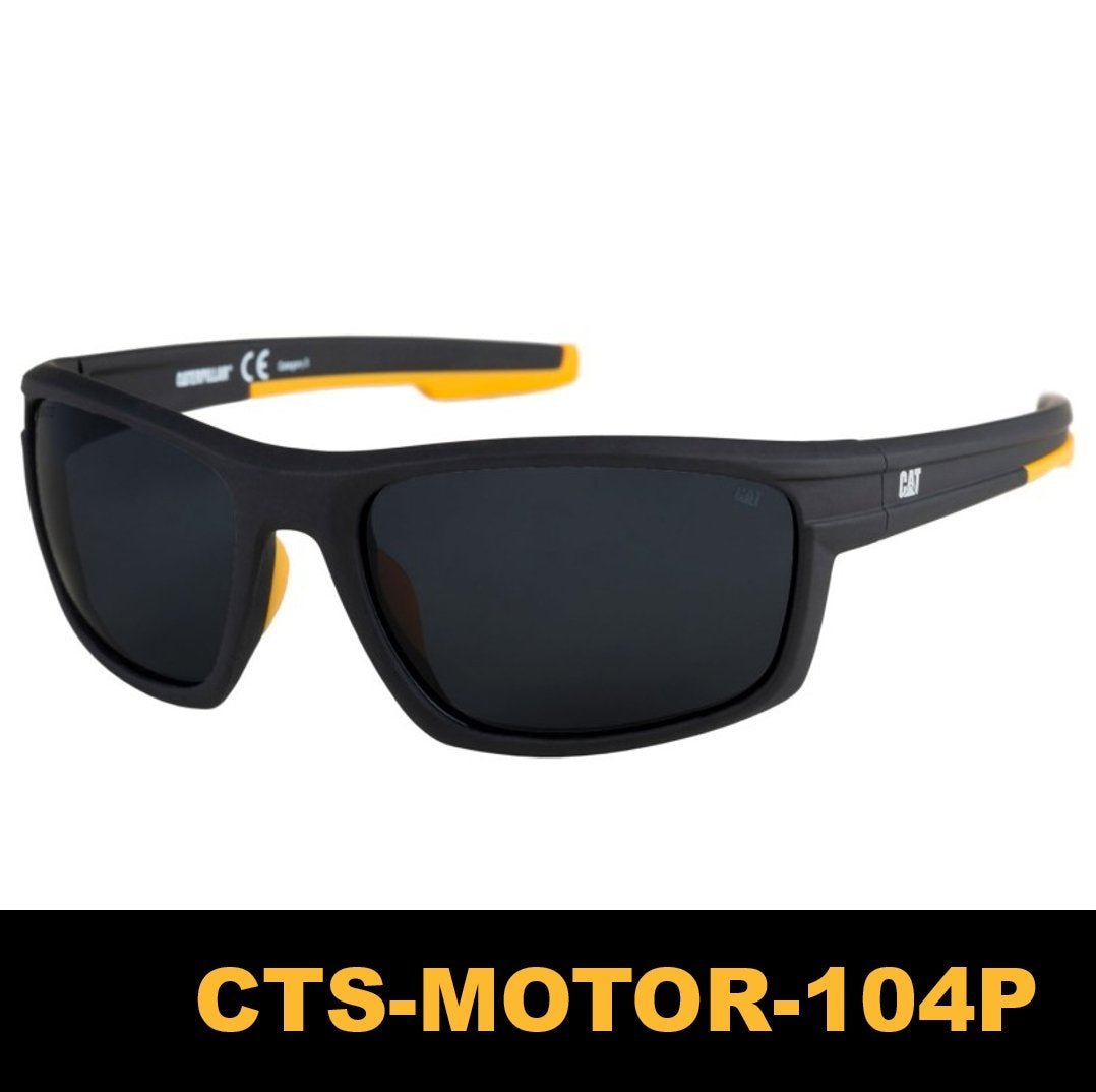 Lentes De Sol Cat CTS Motor 104P Lunas Negro Polarizado - KATZER