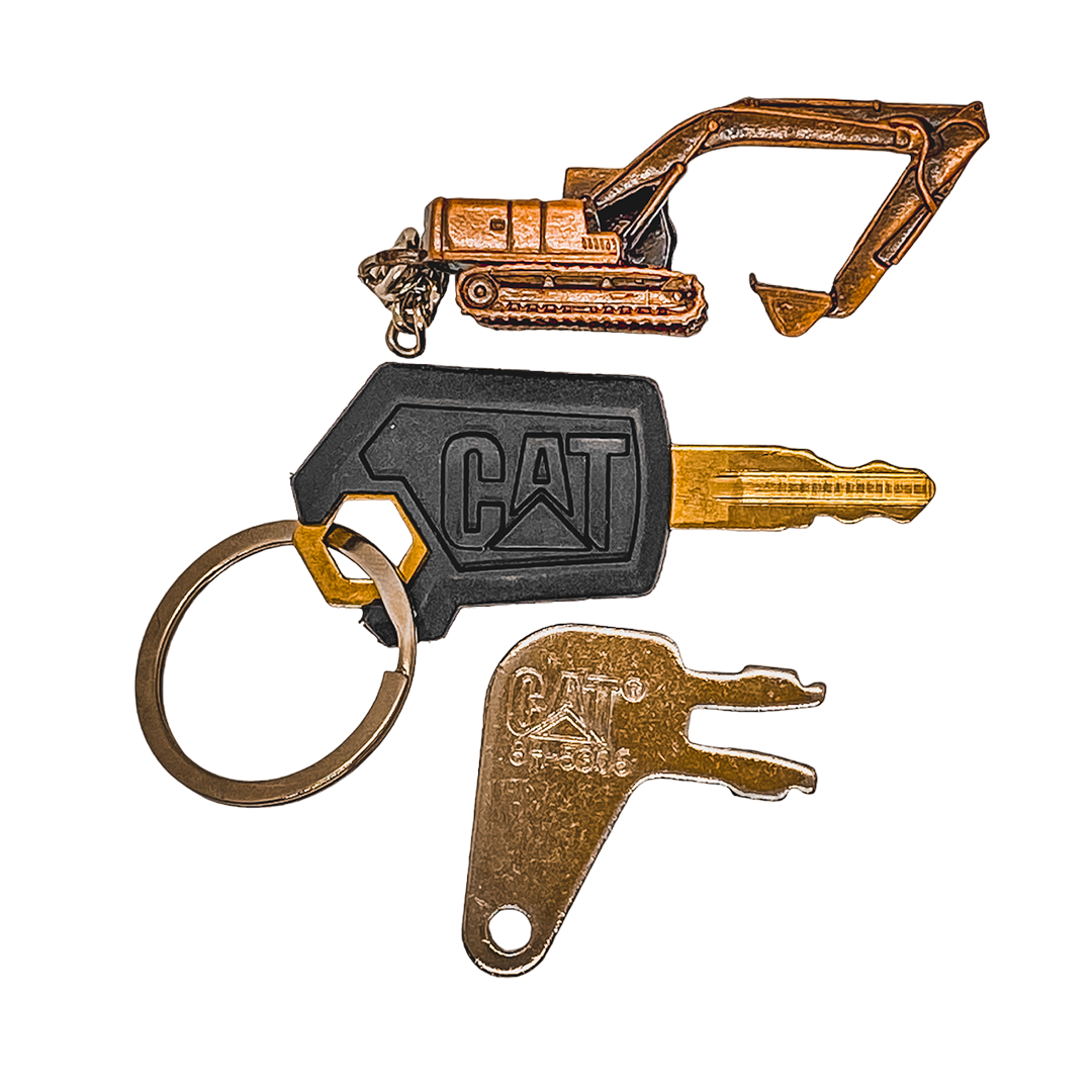 Kit De Llaveros Tipo Excavadora De Oruga ( Llave Máster + Llave de Arranque )