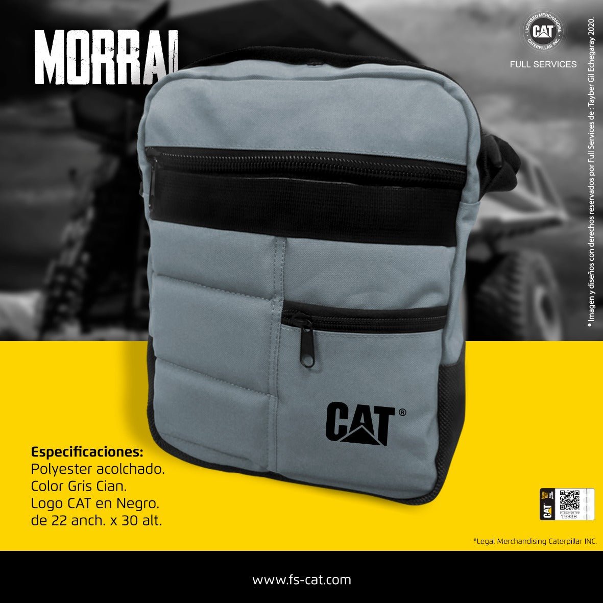 Morral Cat Gris Cian - KATZER