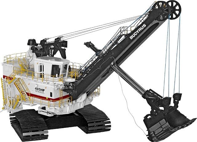 Pala Minera Bucyrus 495HF Escala 1:50 (Modelo Descontinuado) - KATZER