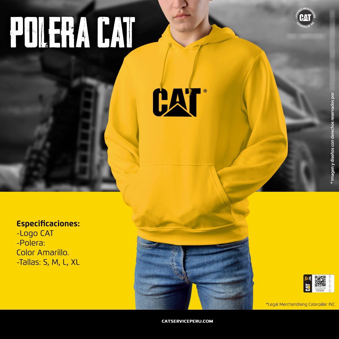 Polera Cat Amarillo - KATZER