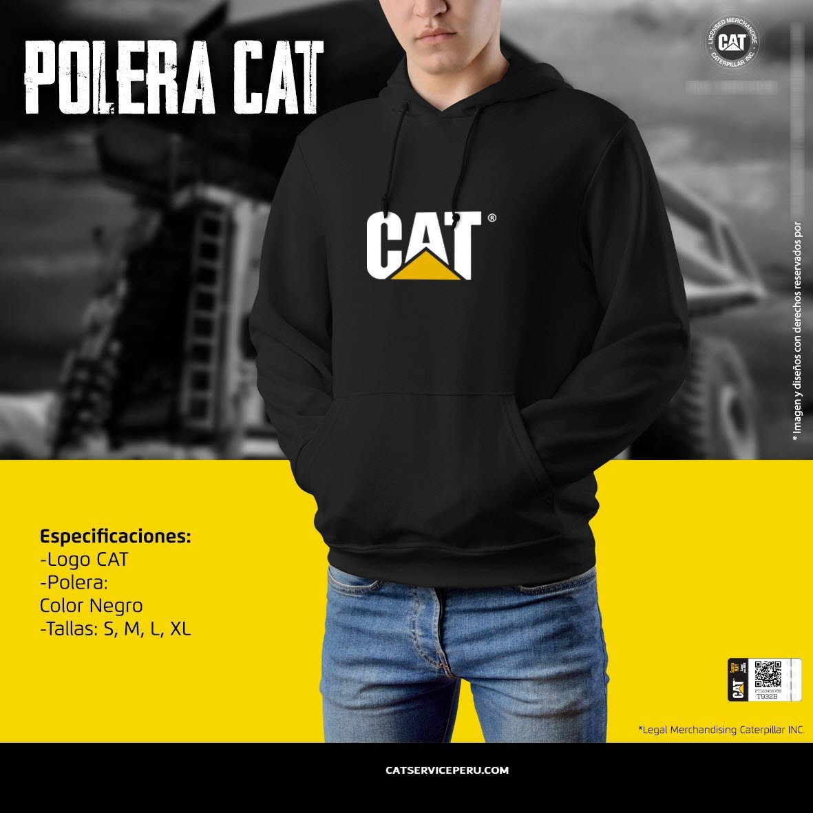 Polera Cat Negro - KATZER