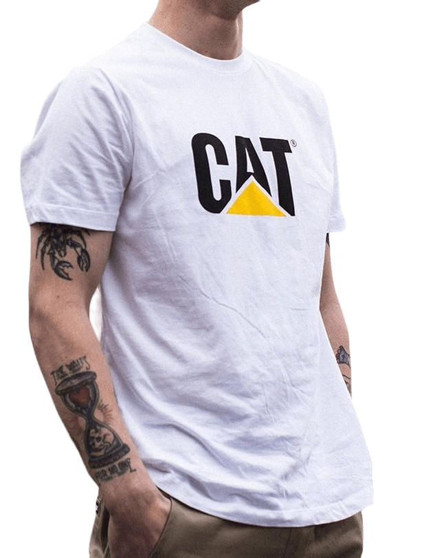 Polo Blanco Con Logo Negro/Amarillo - KATZER