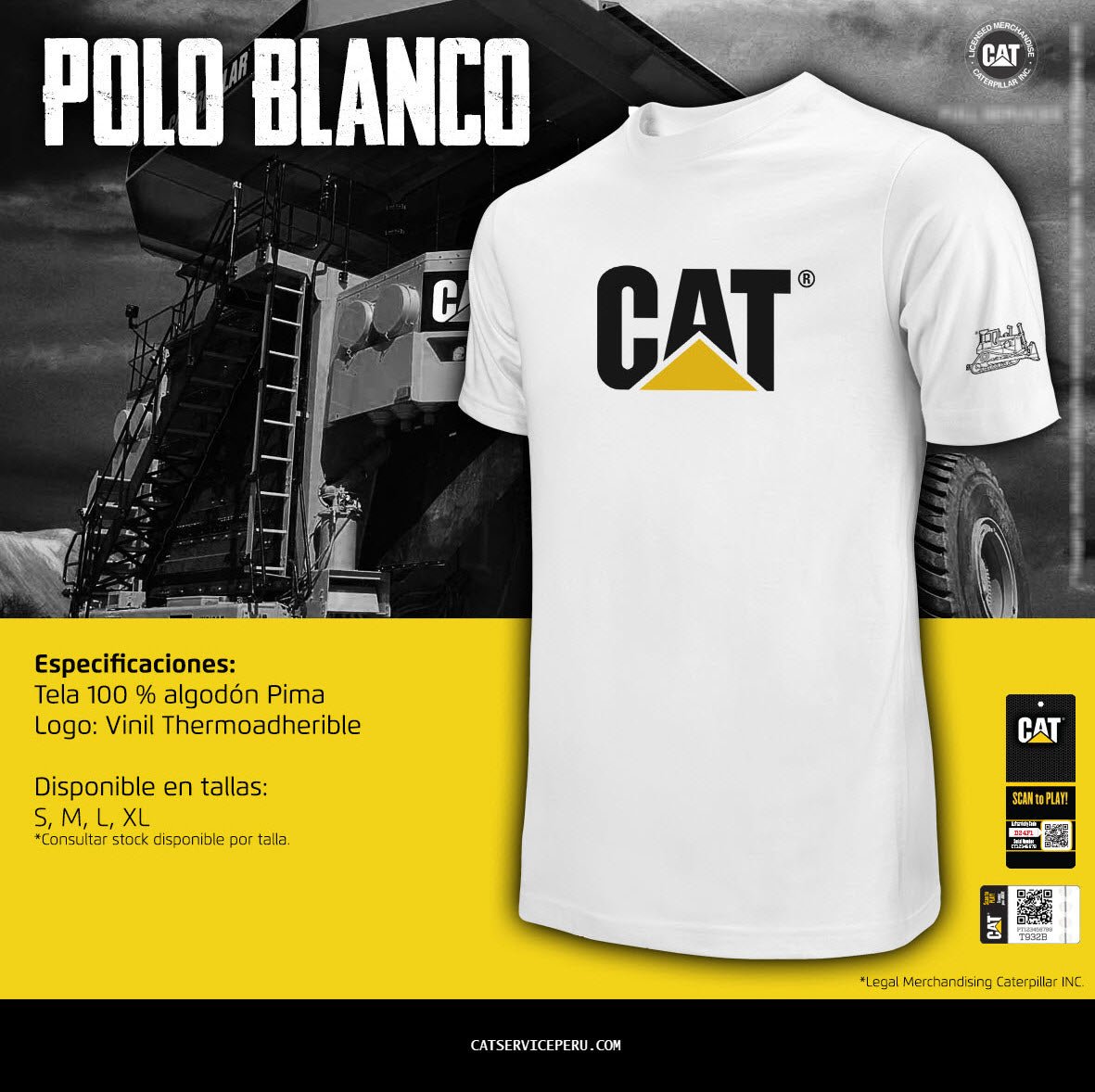 Polo Cat Blanco - KATZER