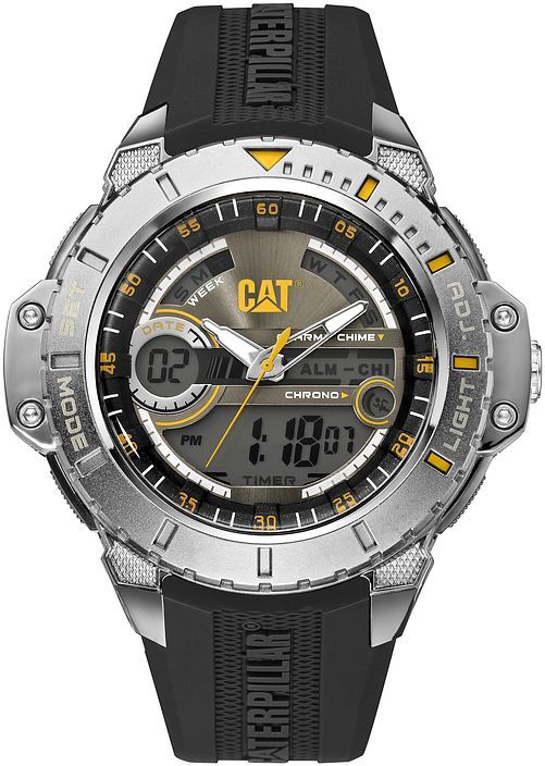 Reloj Caterpillar CAT Anadigit Para Hombre con Correa Negra MA14521131 - KATZER