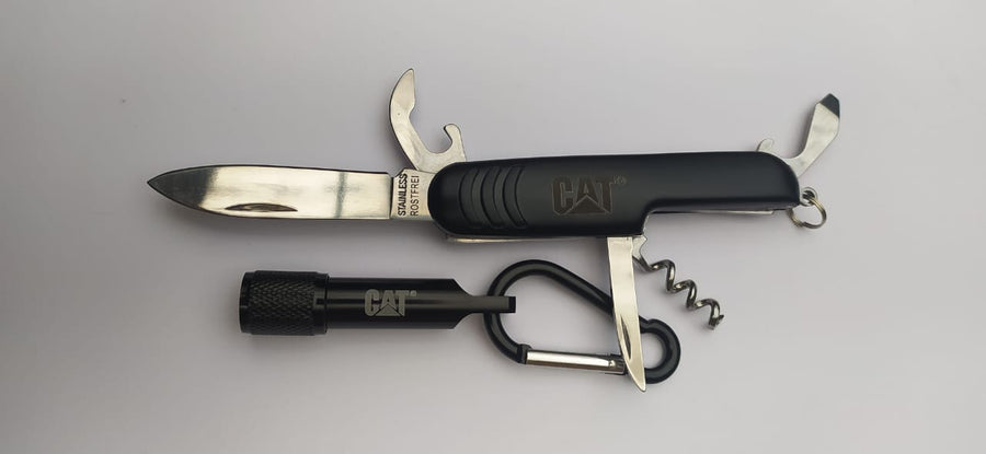 Set De Multi Herramienta Cat + Mini Linterna - KATZER