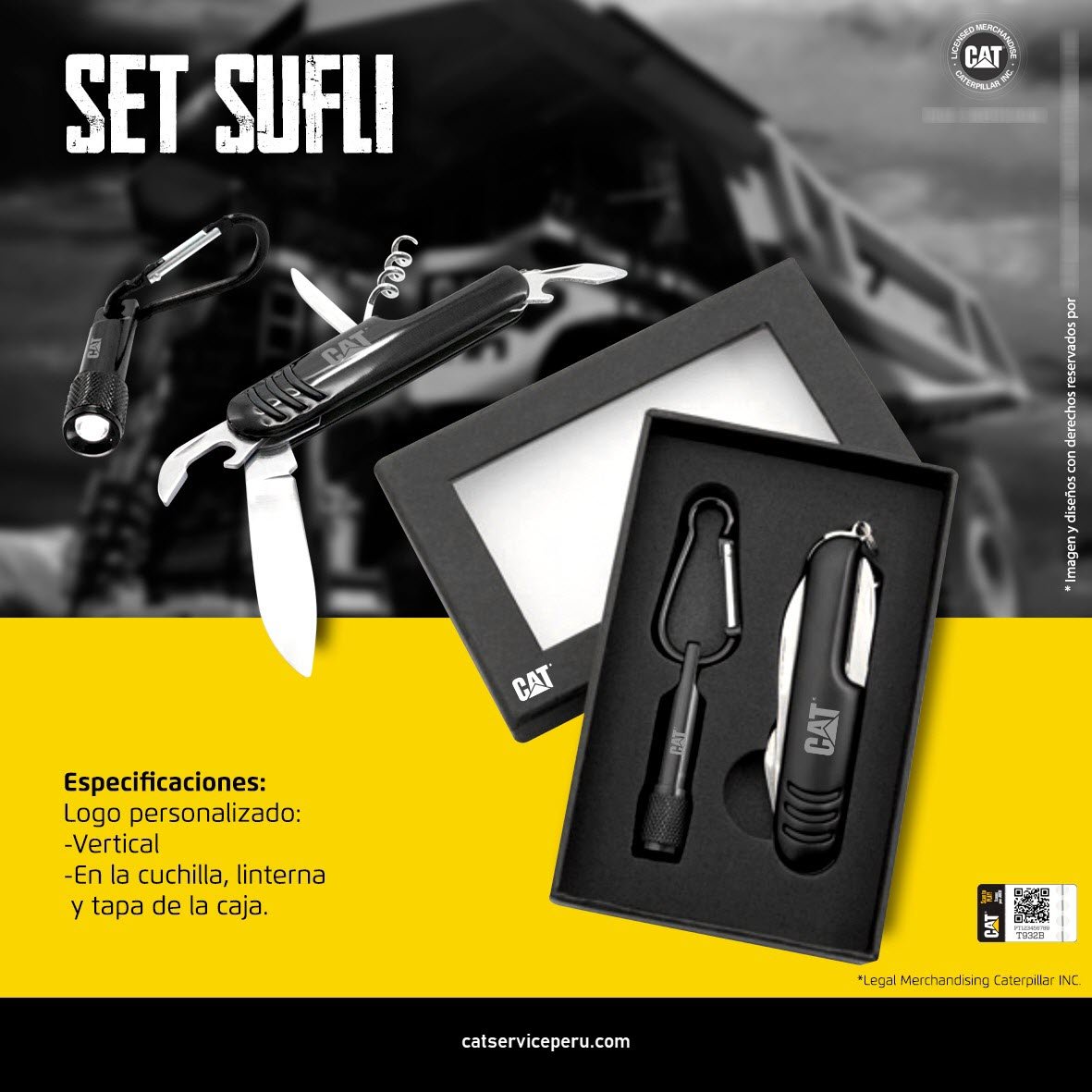 Set De Multi Herramienta Cat + Mini Linterna - KATZER
