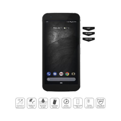 Smartphone CAT S52 Batería de 3100 mAh, Resistente al Agua, Sensor de Huella, 4GB RAM 64GB ROM - KATZER