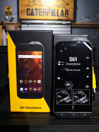 Thumbnail for Smartphone CAT S61 Batería de 4500 mAh, Cámara Termica FLIR, Medidor de Distancia Laser, Sensor de Calidad de Aire, 4GB RAM 64GB ROM - KATZER