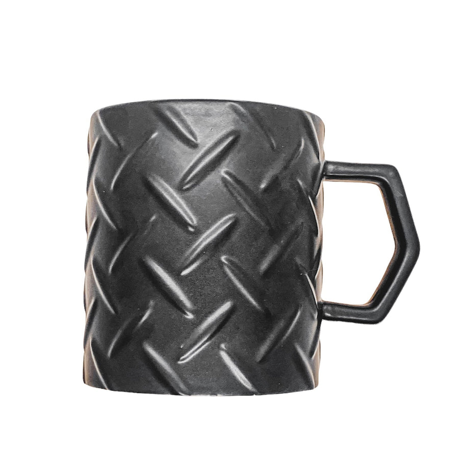 Taza con Textura de Diamante Negro Mate - KATZER