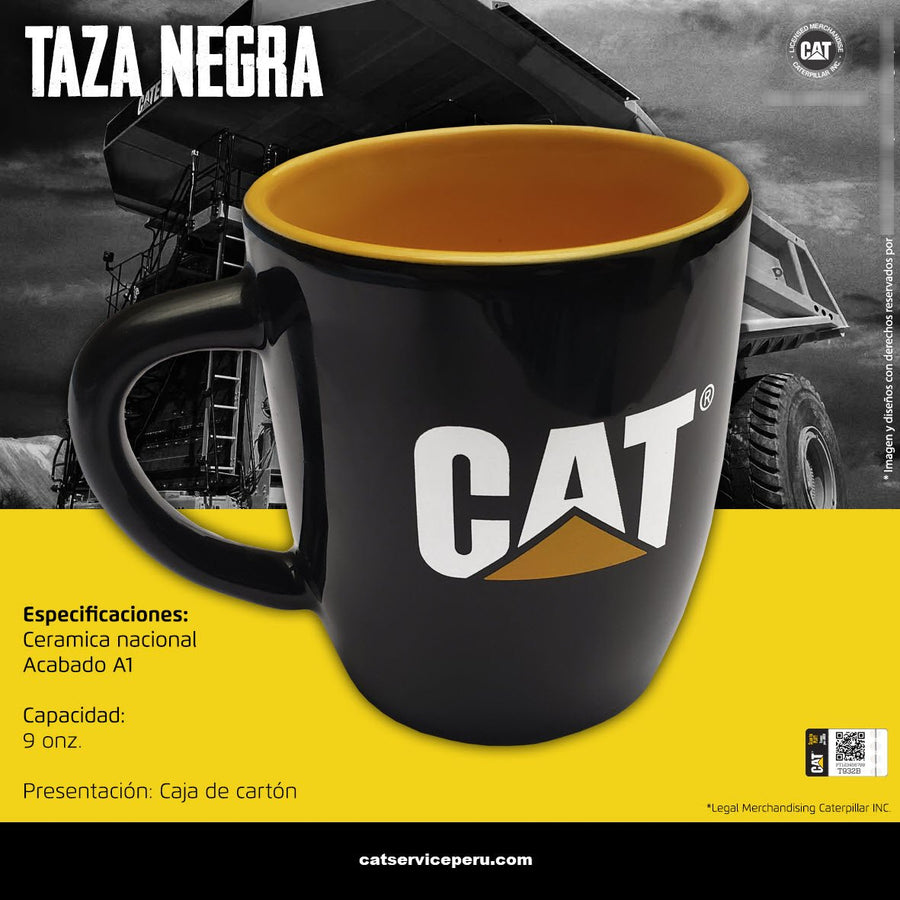 Taza Negra Cat Tipo 1 - KATZER