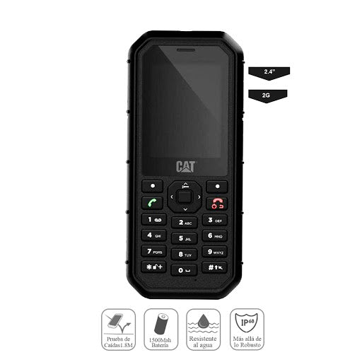 Telefono CAT B26 Batería de 1500mAh, Resistente al Agua, Linterna Dedicada - KATZER