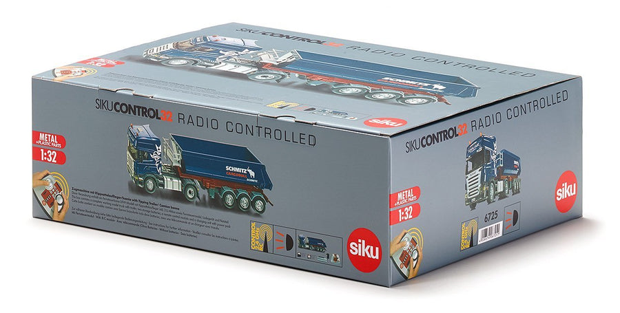 Tracto Scania Con Juego De Semirremolques Volquete Escala 1:32 - KATZER