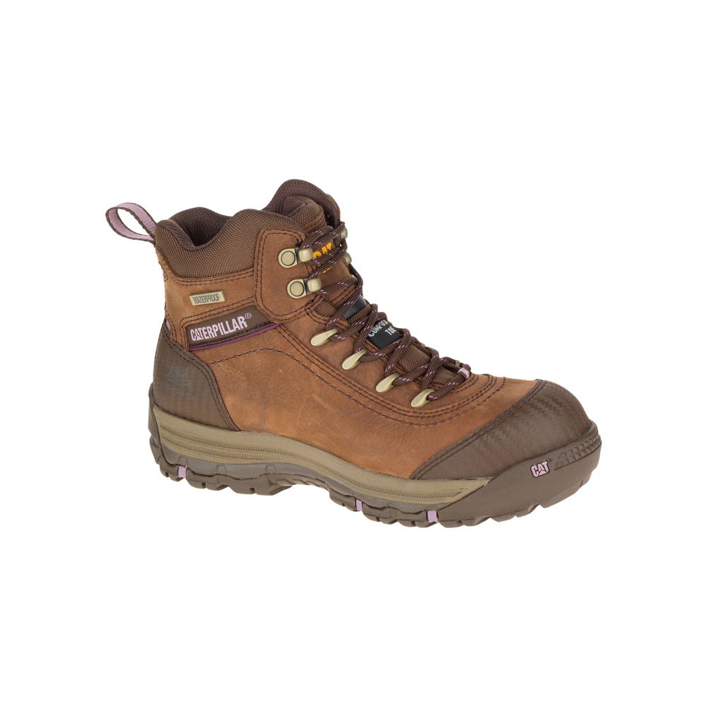 Zapato Industrial Caterpillar Ally 6" WP CT Brown P90760 - KATZER