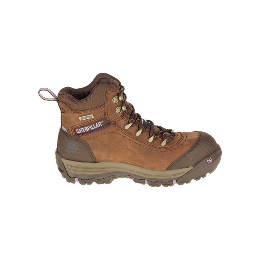 Zapato Industrial Caterpillar Ally 6" WP CT Brown P90760 - KATZER