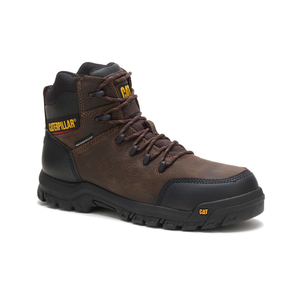 Botas Cat Piel Café Resorption Ct Wp P90977 Para Hombre Botas Cat Piel Café Resorption Ct Wp P90977 Para Hombre